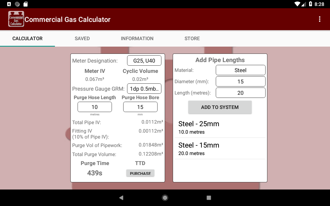 Commercial Gas Calculator « Speak to the Geek